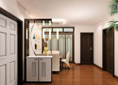 客厅门厅装饰效果图进门,客厅门口风水怎么整Neng旺财