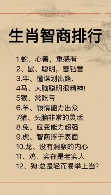 生肖的智慧：揭秘十二生肖的独特性格