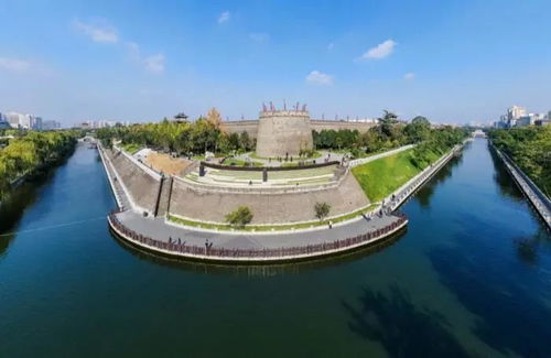 西安护城河水从哪来,西安护城河景色
