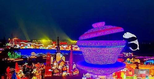 自贡彩灯公园：灯火辉煌下的视觉冲击