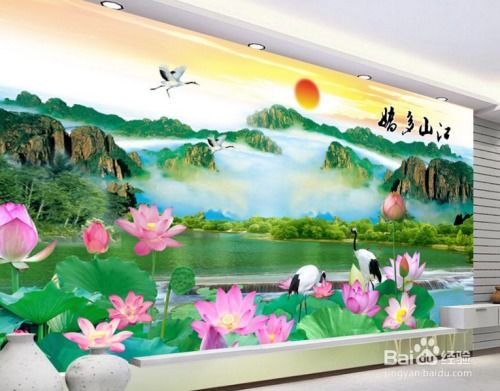 客厅后背墙风景画,客厅后背墙风景画