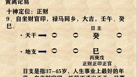 黄离八字基础55课,黄离论易八字基础自学第36课