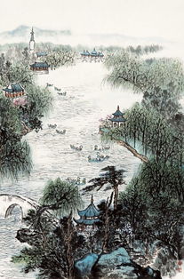 西湖春日的颜色