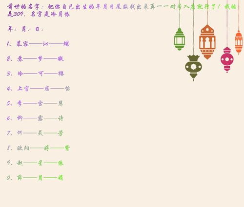 测测我的前世名字改写后，能否成为一句引人深思的长尾？