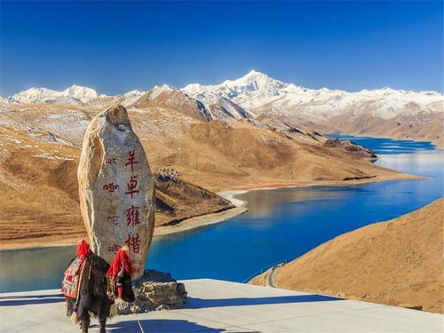 西藏较高原上的雪山与人文碎片