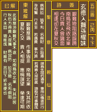 关帝第五十三签姻缘解签免费抽关帝签，姻缘运势如何？