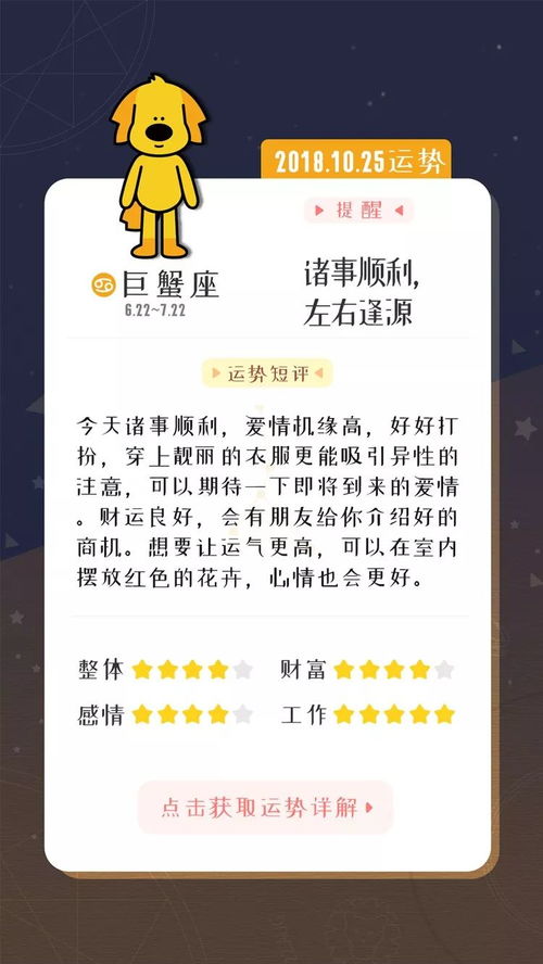 9月25日至10月1日闹闹的每周星座运势具体如何？