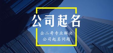 简约顺口的四字公司名字