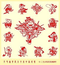 12生肖剪纸图片和500种剪纸大全分别是什么？