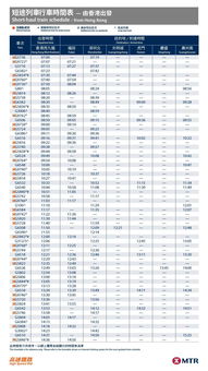 四、时刻表速览（2026年最新）——挑个合适时间出发！