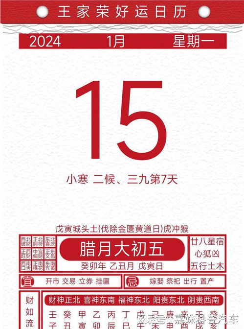1月31日和1月15日分别有哪些宜忌事项？
