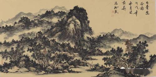 山水画作, 增添店内美感