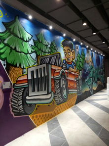墙上的涂鸦艺术展