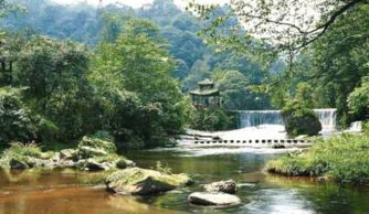 邛崃天台山：人间仙境， 清凉水景