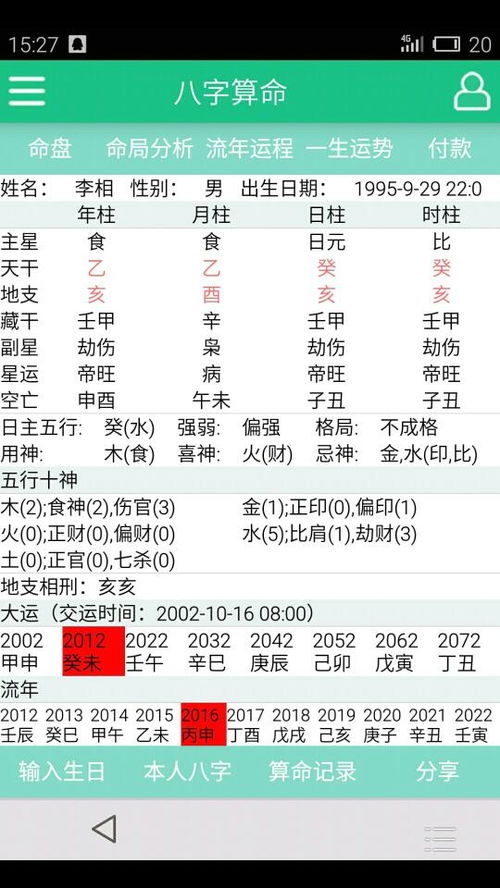 喜用神离你远不远？测测就知道！