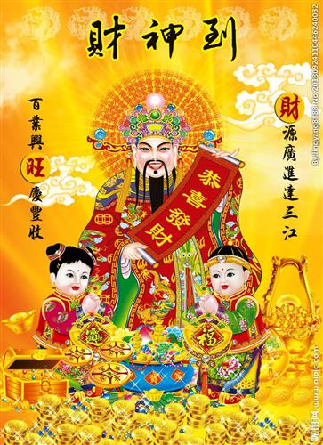 店铺里挂财神画像的最佳位置是哪里？
