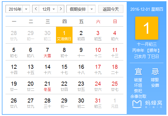 12月份哪些日子被认为特别吉利？